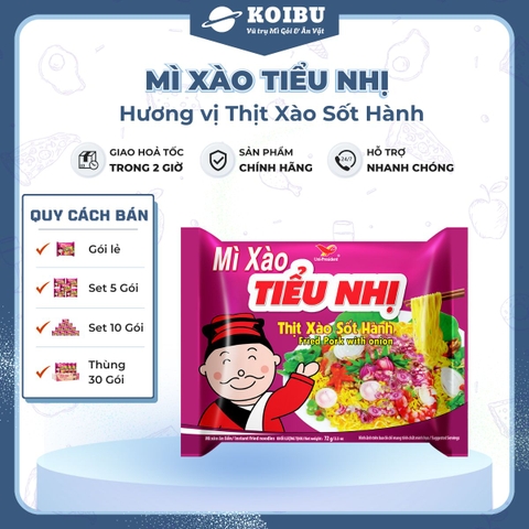 UNI-PRESIDENT - Mì xào tiểu nhị hương vị Thịt xào sốt hành, Mì thịt xào sốt hành, Mì thịt xào Tiểu nhị gói - 72g/gói - 00290
