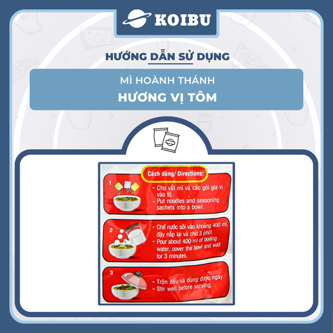 ACECOOK - Mì Hoành Thánh hương vị Tôm, Mì Hoành Thánh tôm ăn liền, Mì vằn thắn tôm Acecook ăn liền - 79g/gói - 00032