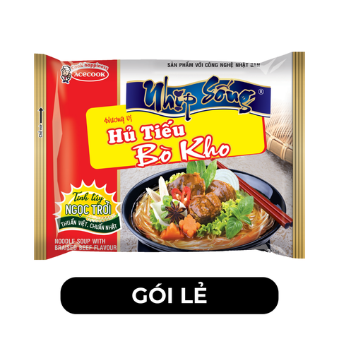 ACECOOK - ACECOOK - Hủ tiếu Nhịp Sống Bò kho, Hủ tiếu Bò kho Nhịp Sống, Hủ tiếu gói Nhịp Sống Acecook - 70g/gói - 00048