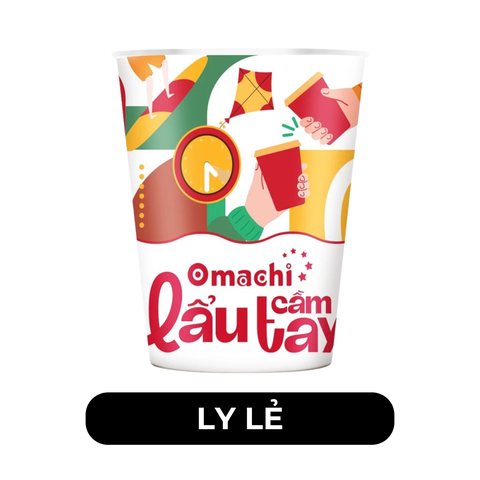 MASAN - Mì ly trộn Omachi lẩu cầm tay hương vị Tôm hùm phô mai, Mì ly Omachi Tôm hùm phô mai trộn - 81g/ly - 00052