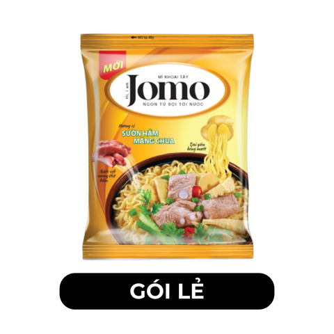 ASIAFOODS - Mì khoai tây Jomo hương vị Sườn hầm măng chua, Mì Jomo sườn hầm măng chua, Mì ăn liền Jomo - 85g/gói - 00348