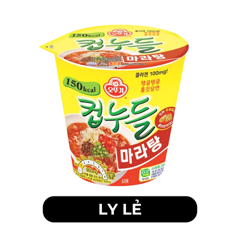 OTTOGI - Miến ly Ottogi hương vị Lẩu cay tê Mala, Miến Ottogi ly ăn liền, Miến Hàn Quốc - 45g/ly - 00624