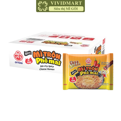 OTTOGI - Mì trộn Ottogi mini Phô mai cay, Mì trộn Phô mai cay Ottogi mini, Mì Phô mai cay mini Ottogi - 80g/gói - 00402