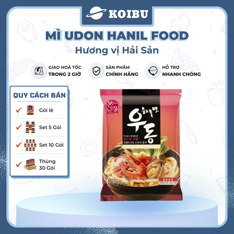 HANIL FOOD - Mì Udon N Hanil Food hương vị Hải sản - 225g/gói - 00877