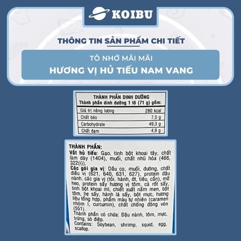ACECOOK - Hủ tiếu tô Nhớ Mãi Mãi hương vị hủ tiếu nam vang, Tô Nhớ Mãi Mãi hủ tiếu nam vang, Hủ tiếu nhớ ăn liền - 71g/tô - 00025