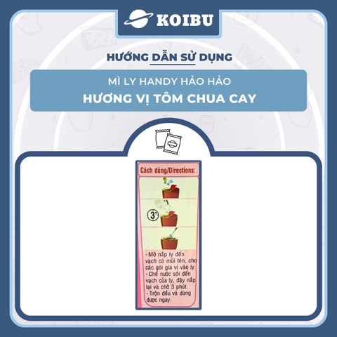 ACECOOK - Mì ly Handy Hảo Hảo hương vị Tôm chua cay, Mì ly Hảo Hảo tôm chua cay, Mì tôm chua cay ăn liền - 67g/ly - 00017