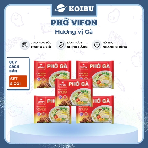 VIFON - Phở Vifon hương vị Gà, Vifon phở gà Vifon Phở ăn liền Vifon Phở thịt gà Vifon, Phở gói ăn liền - 65g/gói - 00170