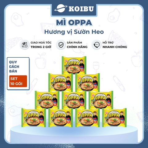 OTOKI - Mì Oppa hương vị Sườn heo, Oppa Mì sườn heo Oppa, Mì sườn heo Hàn Quốc, Mì Oppa Hàn Quốc - 65g/gói - 00073