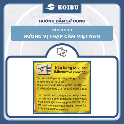 COLUSA - Mì Miliket hương vị Mì thập cẩm Việt Nam, Mì thập cẩm Miliket, Mì Miliket thập cẩm Việt Nam - 85g/gói - 00620