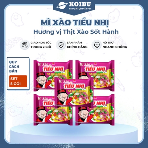 UNI-PRESIDENT - Mì xào tiểu nhị hương vị Thịt xào sốt hành, Mì thịt xào sốt hành, Mì thịt xào Tiểu nhị gói - 72g/gói - 00290