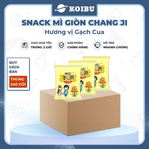 MENGZHOU - Snack mì giòn Chang Ji hương vị Gạch cua, Snack mì gạch cua Chang Ji, Mì Trung Quốc gói - 26g/gói - 00500
