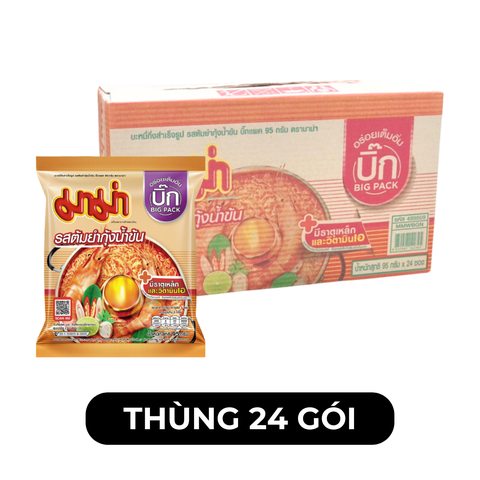 MAMA - Mì MAMA gói lớn 95g vị Tôm sốt kem TomYum/ MaMa gói lớn vị sốt kem Tôm Yum/ Mì Thái Lan MaMa gói vị Tôm sốt kem Tom-Yum 95g/ Mì Thailand MaMa 95g vị sốt kem Tôm-Yum- Mì Ăn Liền Thái Lan gói lớn - Mie Mama lớn - 95g/gói - 00268