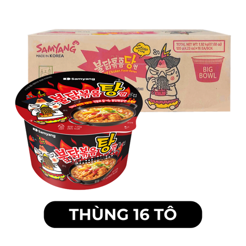SAMYANG FOOD - Mì tô Samyang hương vị Gà cay hầm, Mì tô Gà cay Samyang Hàn Quốc, Mì gà cay hầm Hàn Quốc - 120g/tô - 00406