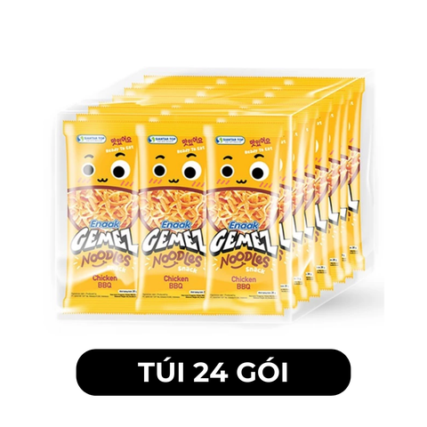 SIANTAR TOP - Snack mì Enaak hương vị Gà BBQ, Snack mì trẻ em Enaak Gemez Indonesia, Snack Enaak Indo - 30g/gói - 00692