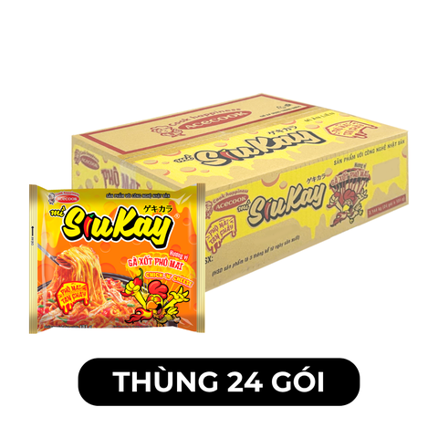 ACECOOK - Mì Siukay hương vị gà cay phô mai - 129g/gói - 00039