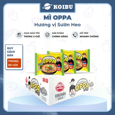 OTOKI - Mì Oppa hương vị Sườn heo, Oppa Mì sườn heo Oppa, Mì sườn heo Hàn Quốc, Mì Oppa Hàn Quốc - 65g/gói - 00073