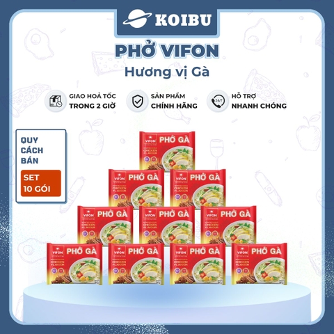 VIFON - Phở Vifon hương vị Gà, Vifon phở gà Vifon Phở ăn liền Vifon Phở thịt gà Vifon, Phở gói ăn liền - 65g/gói - 00170
