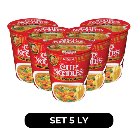 NISSIN - Mì ly Cup Noodles Thái Tom Yum, Mì ly Tomyum Cup Noodles, Mì ly Tom Yum Cup Noodles ly - 70g/ly - 00372