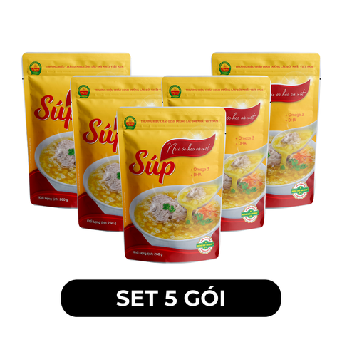 CÂY THỊ - Súp Cây Thị hương vị Nui óc heo cà rốt, Súp nui óc heo cà rốt Cây Thị súp dinh dưỡng - 260g/gói -  00792