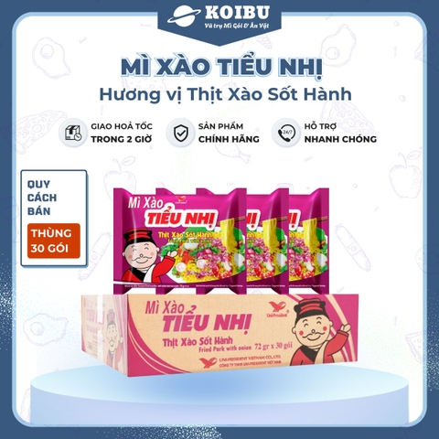UNI-PRESIDENT - Mì xào tiểu nhị hương vị Thịt xào sốt hành, Mì thịt xào sốt hành, Mì thịt xào Tiểu nhị gói - 72g/gói - 00290