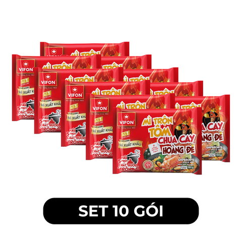 VIFON - Mì trộn Vifon xuất khẩu Tôm chua cay hoàng đế, Mì trộn Tôm chua cay hoàng đế Vifon xuất khẩu - 180g/gói - 00461