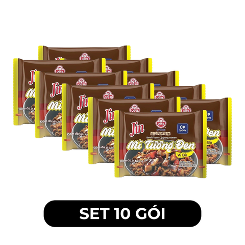 OTTOGI - Mì úp Jin hương vị trộn Tương đen bò, Mì trộn tương đen bò Jin, Mì trộn Jin tương đen bò - 65g/gói - 00452