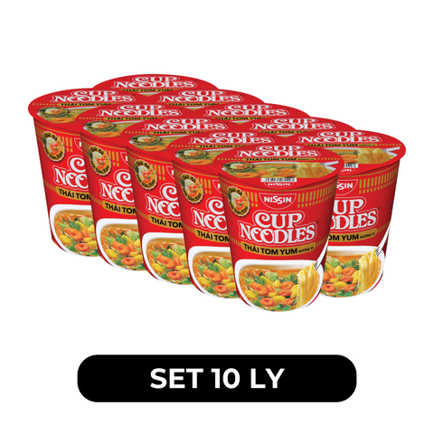 NISSIN - Mì ly Cup Noodles Thái Tom Yum, Mì ly Tomyum Cup Noodles, Mì ly Tom Yum Cup Noodles ly - 70g/ly - 00372