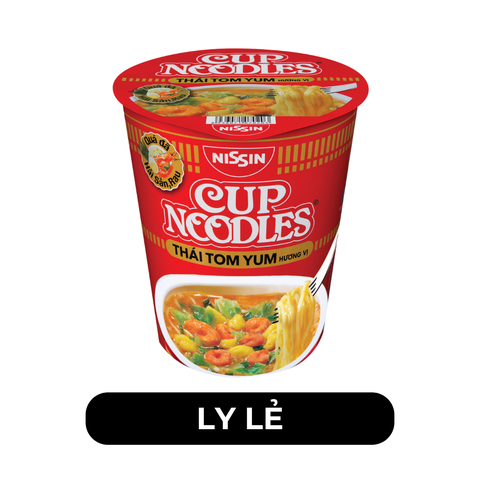 NISSIN - Mì ly Cup Noodles Thái Tom Yum, Mì ly Tomyum Cup Noodles, Mì ly Tom Yum Cup Noodles ly - 70g/ly - 00372