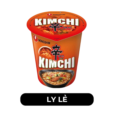 NONGSHIM - Mì ly Nongshim Shin Kim chi, Mì ly Kim chi Shin Nongshim, Mì chay Shin kim chi Nongshim ly - 75g/ly - 00439