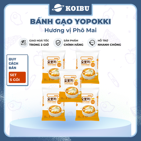 YOUNG POONG- Tokbokki Hàn Quốc Yopokki hương vị Phô mai, Bánh gạo Tokbokki  Yopokki Hàn Quốc 240g/gói - 00875