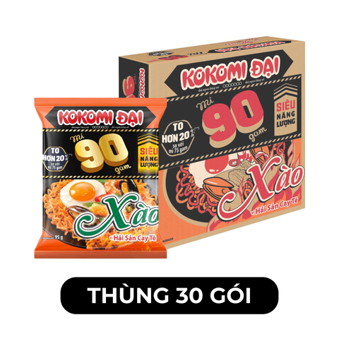 MASAN - Mì xào Kokomi 90 hương vị Hải sản cay tê, Mì Kokomi 90 Hải sản cay tê, Mì Kokomi Đại 90 - 95g/gói - 00238