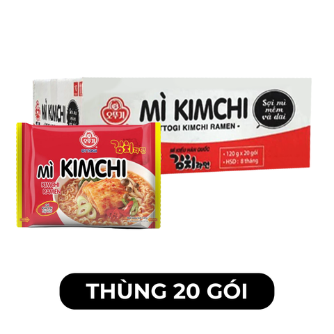 OTTOGI - Mì nấu Ottogi hương vị Kim chi, Mì Kim chi Ottogi, Mì Ottogi Kim chi, Mì nấu Otogi ăn liền - 120g/gói - 00458