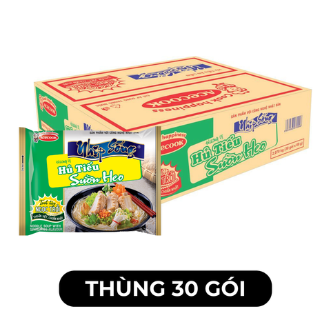 ACECOOK - Hủ tiếu Nhịp Sống Sườn heo, Hủ tíu Sườn heo Nhịp Sống, Hủ tiếu gói Nhịp Sống Acecook - 70g/gói - 00047