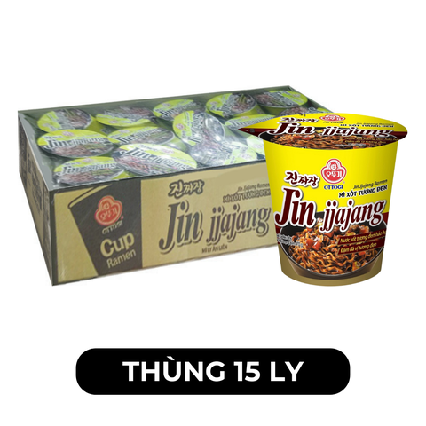 OTTOGI - Mì ly trộn Jin hương vị Xốt tương đen, Mì trộn tương đen Otogi ly, Mì tương đen ly Jin - 70g/ly - 00191