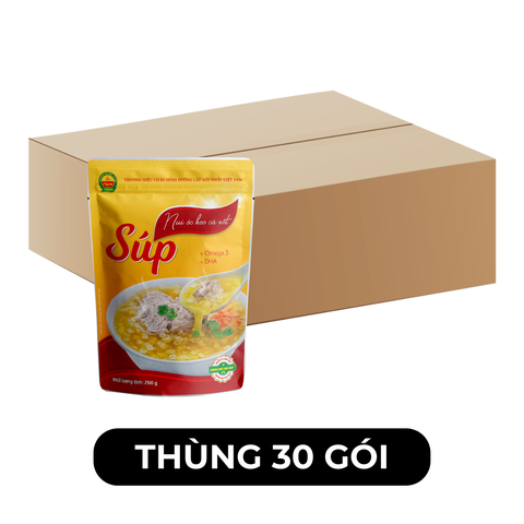 CÂY THỊ - Súp Cây Thị hương vị Nui óc heo cà rốt, Súp nui óc heo cà rốt Cây Thị súp dinh dưỡng - 260g/gói -  00792