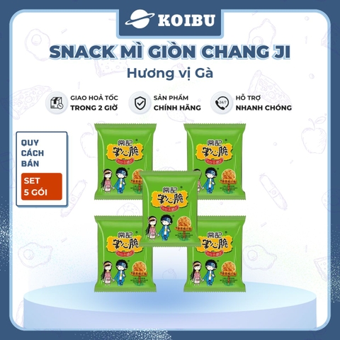 MENGZHOU - Snack mì giòn Chang Ji hương vị Gà, Chang Ji snack mì gà Chang Ji, Mì Trung Quốc gói - 26g/gói - 00499