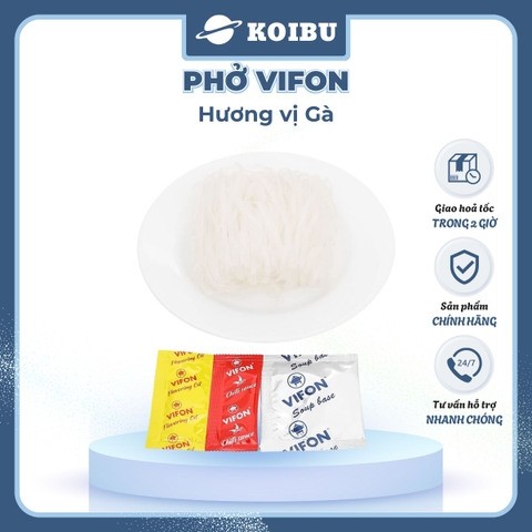 VIFON - Phở Vifon hương vị Gà, Vifon phở gà Vifon Phở ăn liền Vifon Phở thịt gà Vifon, Phở gói ăn liền - 65g/gói - 00170