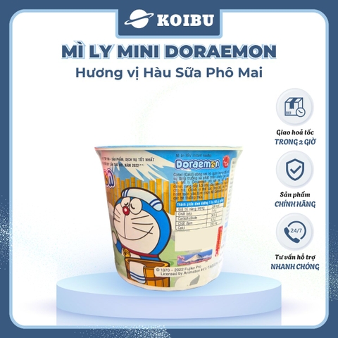 ACECOOK - Mì ly mini Doraemon hương vị Hàu sữa phô mai, Mì ly Hàu sữa phô mai Doraemon Mini, Mì Doraemon ly - 48g/ly - 00023