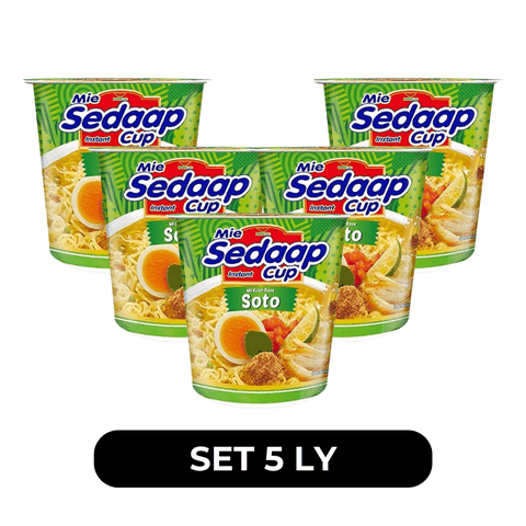 SEDAAP - Mì nước Sedaap ly vị gà nước cốt chanh Soto (ly xanh) - Mì ly nước Sedaap vị gà nước cốt chanh Soto, Mì ly Sedaap vị gà Soto, Mì Sedaap ly vị gà Soto- 81g/ly - 00488