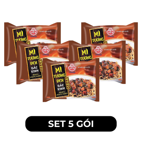 OTTOGI - Mì nấu Ottogi hương vị trộn Tương đen Bắc Kinh, Mì trộn Tương đen Bắc Kinh Ottogi - 135g/gói - 00440