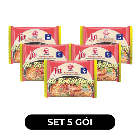 OTTOGI - Mì úp Jin hương vị Bò sốt vang, Mì Bò xốt vang Jin, Mì Jin Bò sốt vang, Mì Ottogi Bò sốt vang - 80g/gói - 00453
