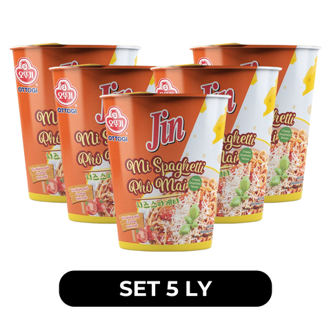 OTTOGI - Mì ly trộn Jin Spaghetti phô mai, Mì trộn Spagheti phô mai Jin ly, Mì ly Ottogi Spagetti - 85g/ly - 00190