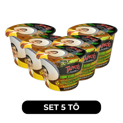 TAPATÍO - Mì tô Tapatío hương vị Carne Asada chanh cay, Mì tô vị Carne Asada, Mì tô Tapatio Mexico - 110g/tô - 00544