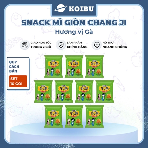 MENGZHOU - Snack mì giòn Chang Ji hương vị Gà, Chang Ji snack mì gà Chang Ji, Mì Trung Quốc gói - 26g/gói - 00499