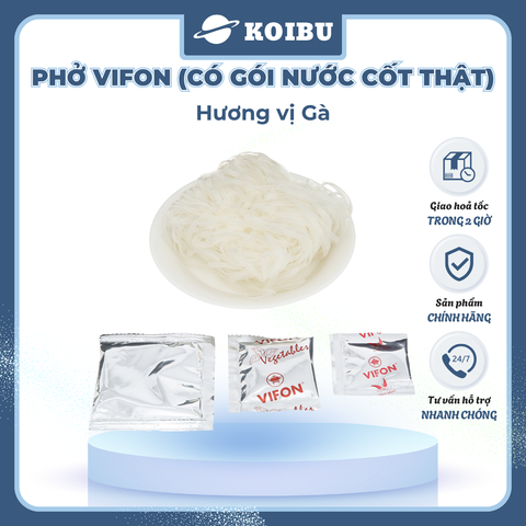 VIFON - Phở Vifon có gói xốt thịt hương vị Gà, Phở gà Vifon có gói nước cốt thịt, Phở ăn liền Vifon - 75g/gói - 00778