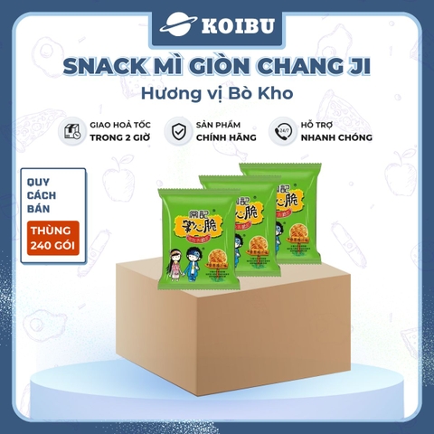 MENGZHOU - Snack mì giòn Chang Ji hương vị Gà, Chang Ji snack mì gà Chang Ji, Mì Trung Quốc gói - 26g/gói - 00499
