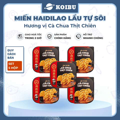 YIHAI - Lẩu tự sôi Haidilao hương vị Cà chua thịt chiên, Lẩu tự sôi Hadilao cà chua thịt chiên - 275g/hộp - 00786