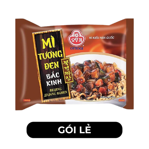 OTTOGI - Mì nấu Ottogi hương vị trộn Tương đen Bắc Kinh, Mì trộn Tương đen Bắc Kinh Ottogi - 135g/gói - 00440