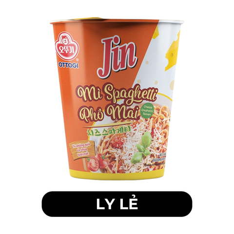 OTTOGI - Mì ly trộn Jin Spaghetti phô mai, Mì trộn Spagheti phô mai Jin ly, Mì ly Ottogi Spagetti - 85g/ly - 00190