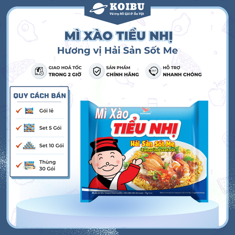 UNI-PRESIDENT - Mì xào tiểu nhị hương vị Hải sản sốt me - Mì xào hải sản Tiểu nhị, Mì hải sản xào gói - 72g/gói - 00291